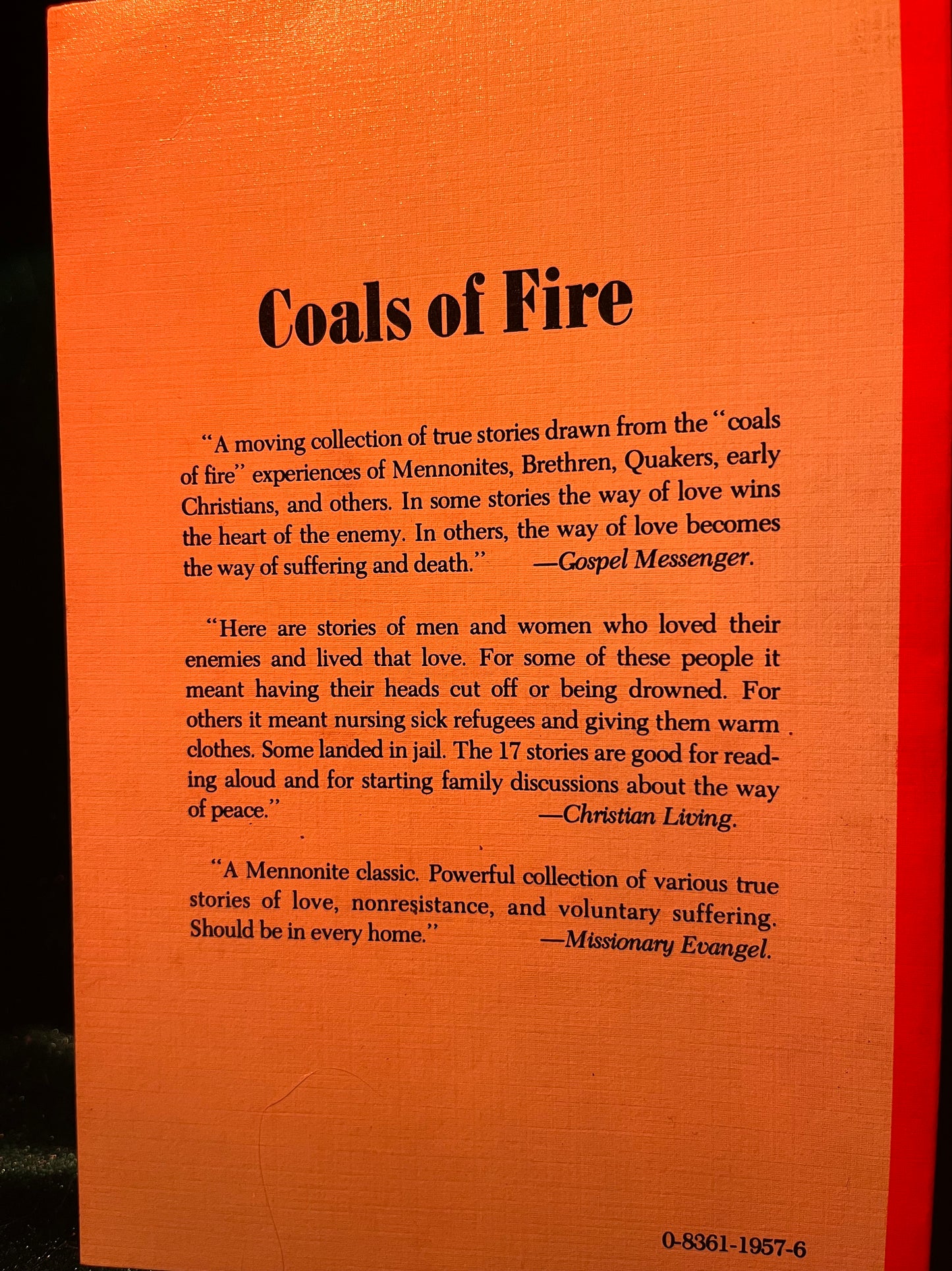 Coals of Fire by Elizabeth H. Bauman
