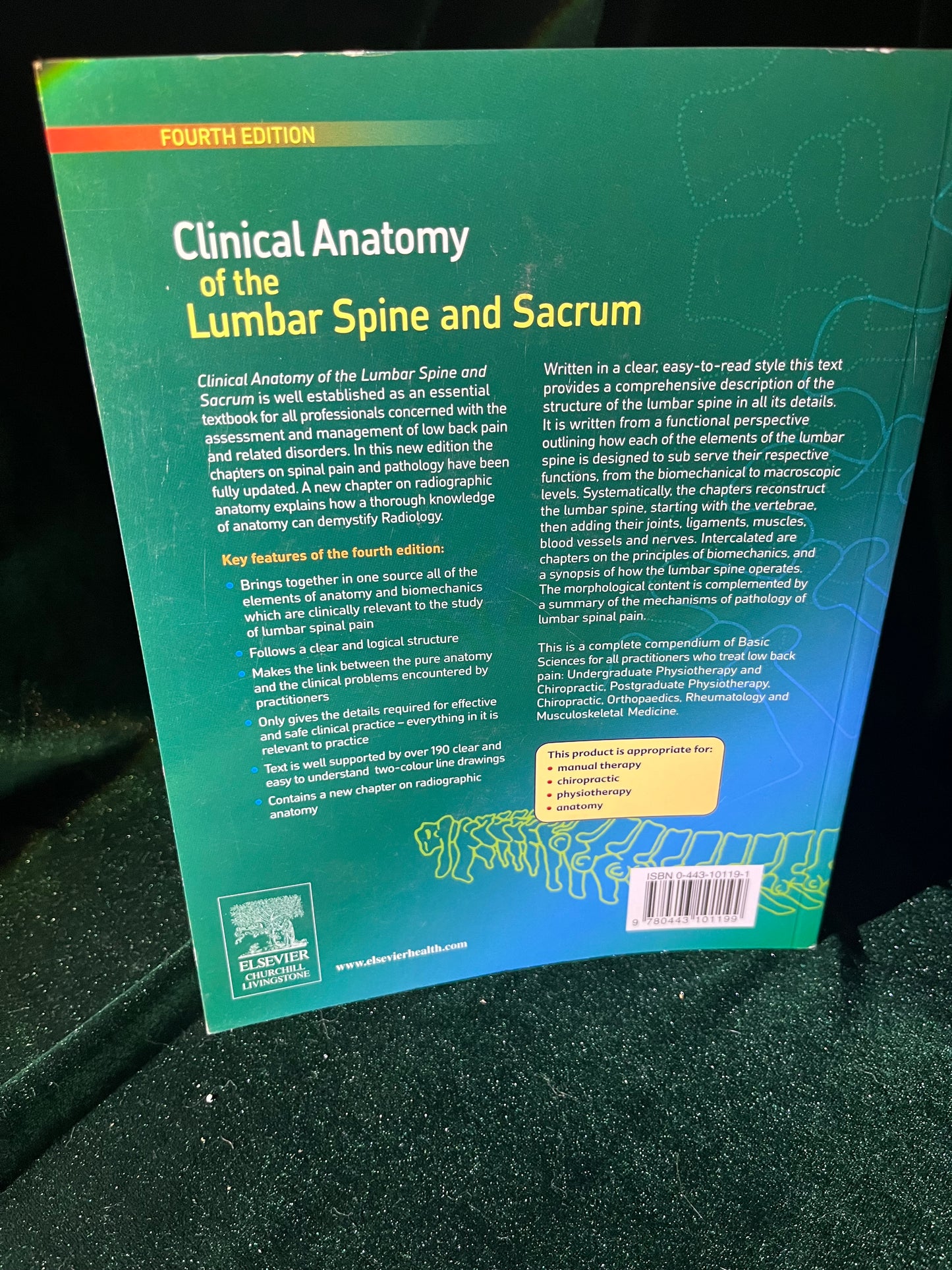 Clinical Anatomy of the Lumbar Spine and Sacrum 4th Edition by Nikolai Bogduk