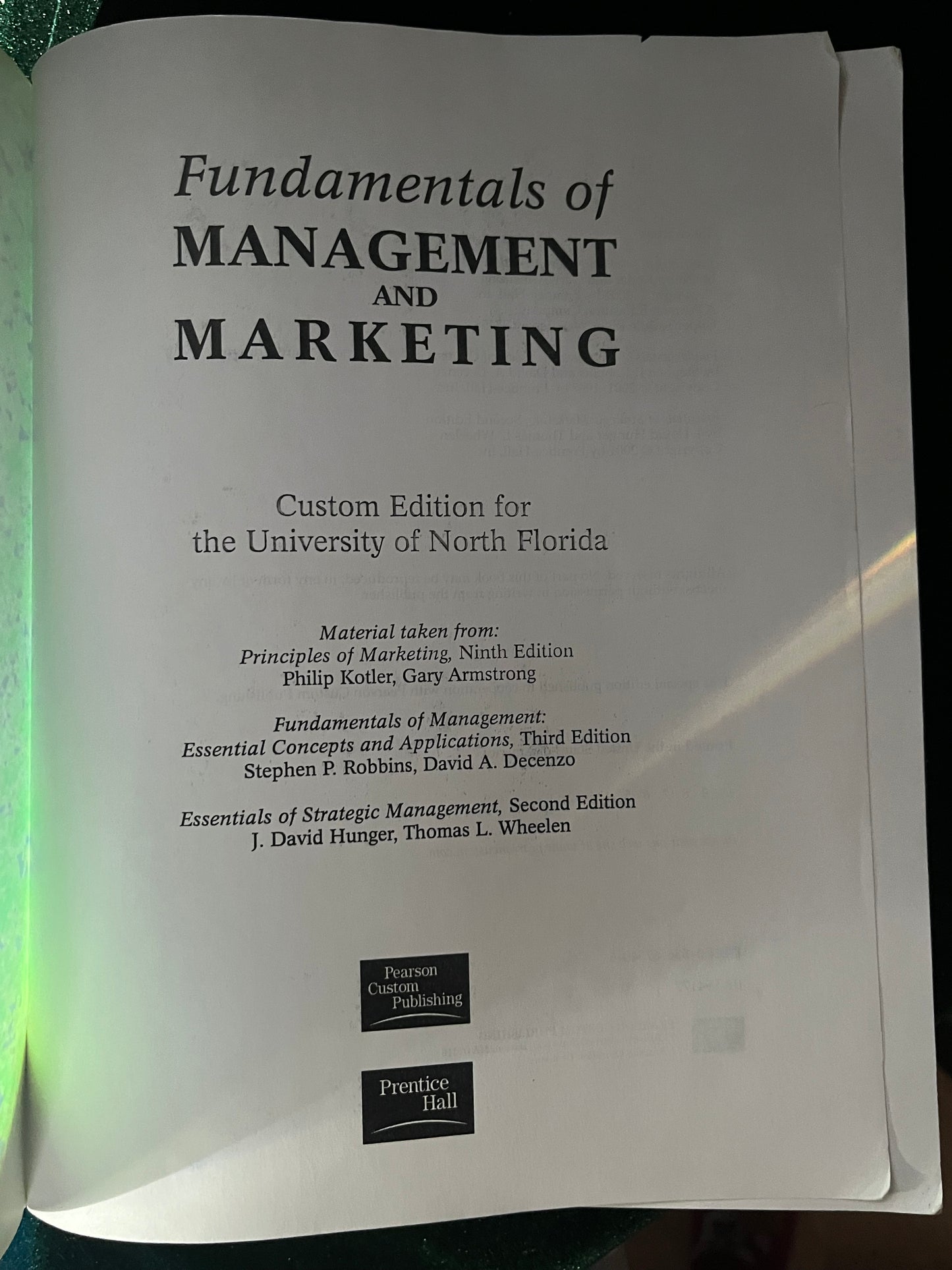 Fundamentals of Management and Marketing: Customer Edition for University of North Florida