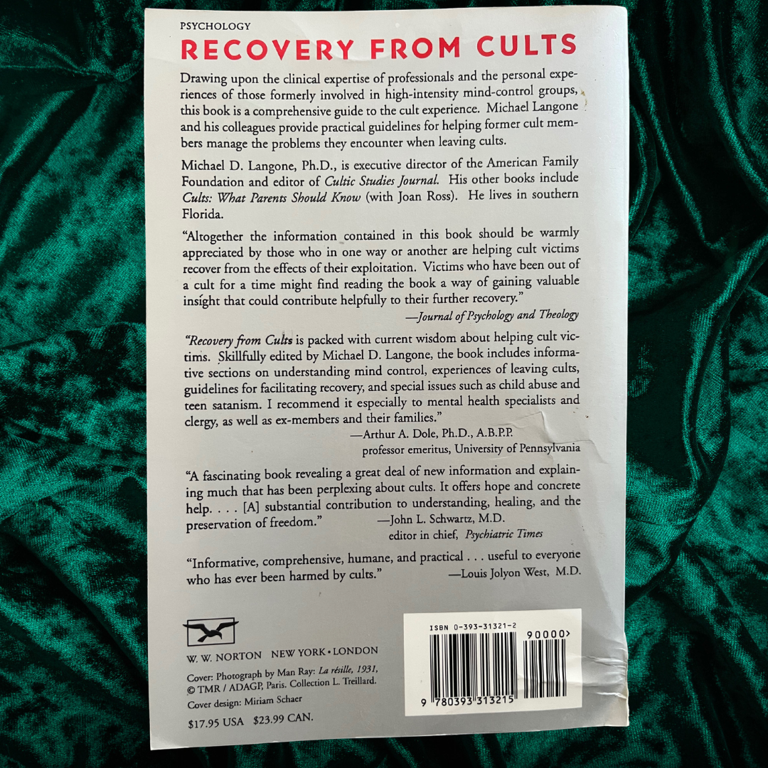 Recovery From Cults by Michael D. Langone
