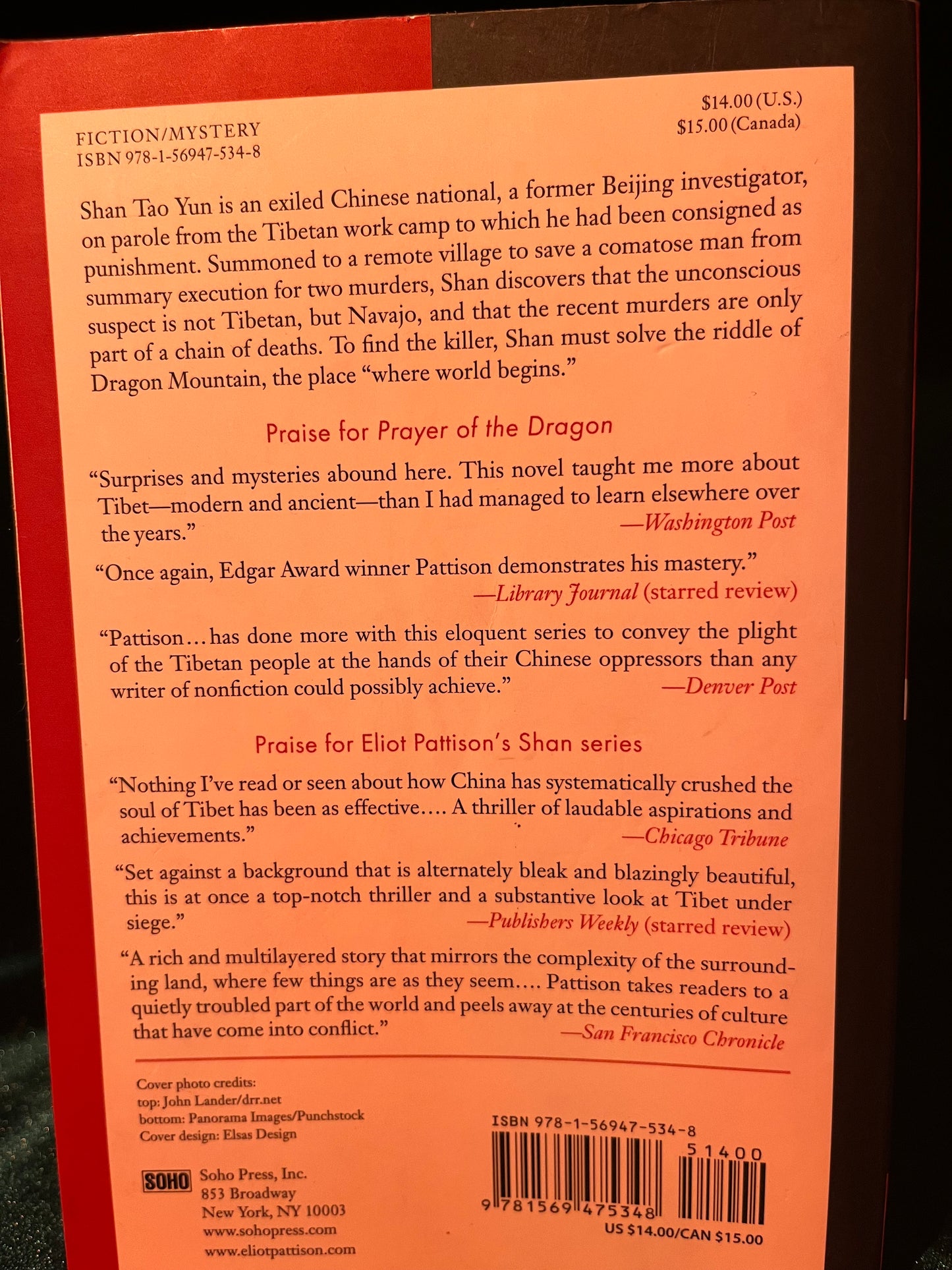 Prayer of the Dragon by Eliot Pattison