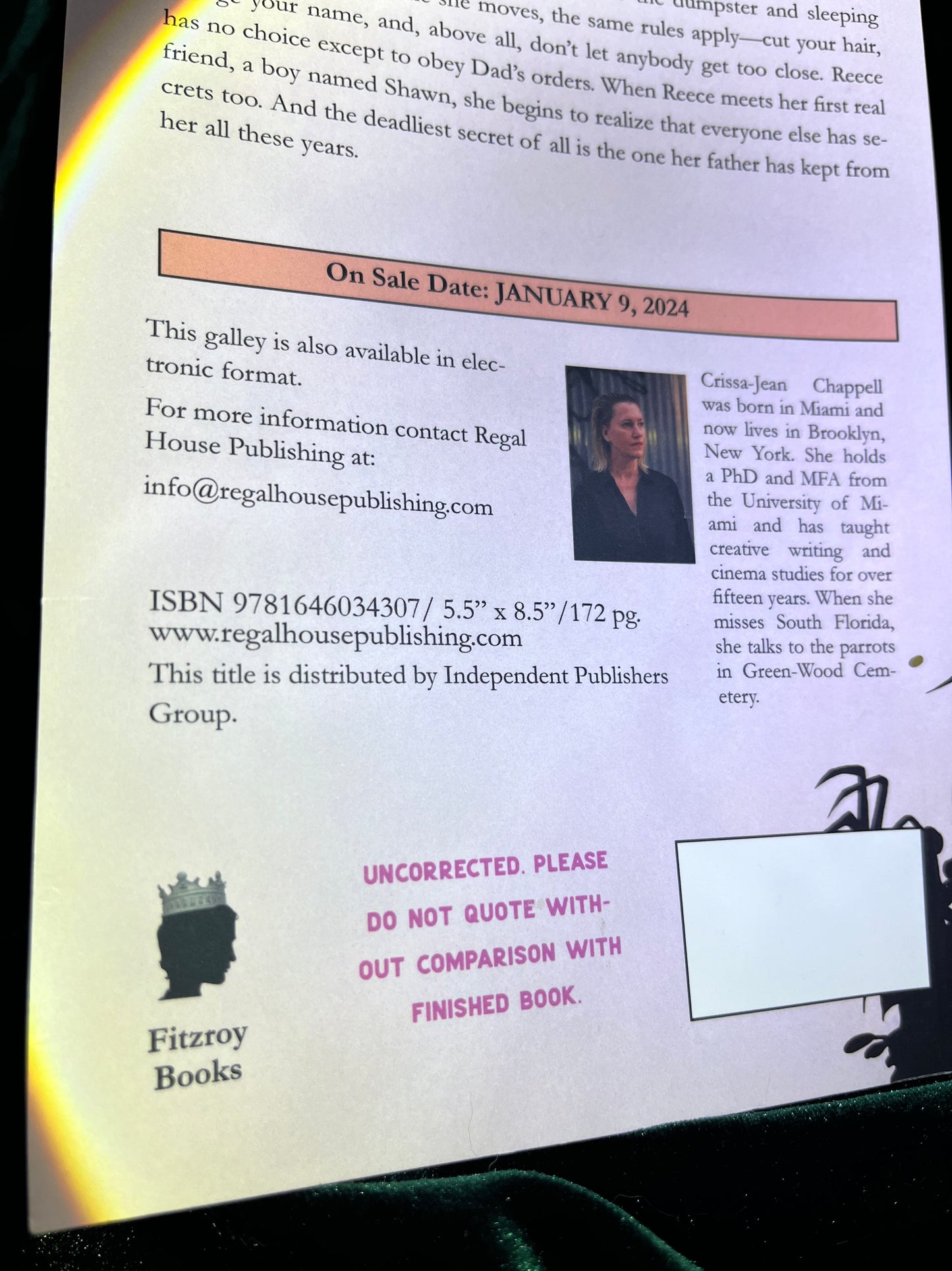 Sun Don’t Shine by Crissa-Jean Chappell (advanced copy - new jan 2024)