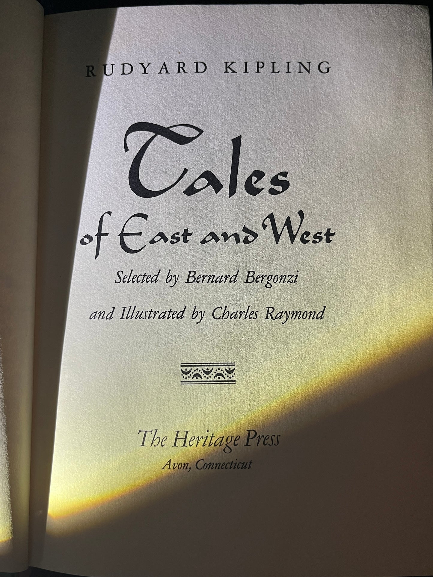 Tales of East and West by Rudyard Kipling