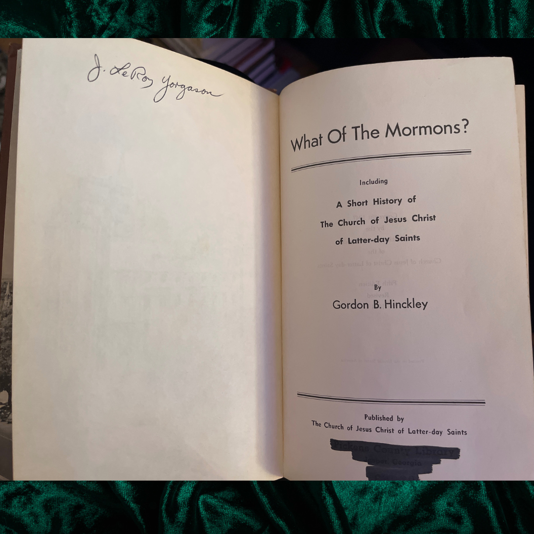 What of the Mormons? By Gordon B. Hinckley