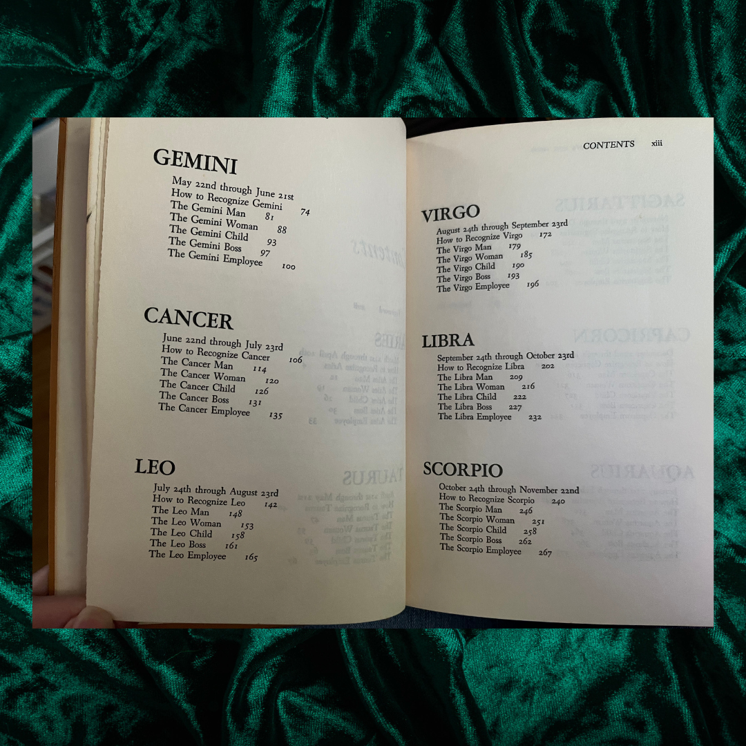Sun Signs (1st Edition 1968) by Linda Goodman