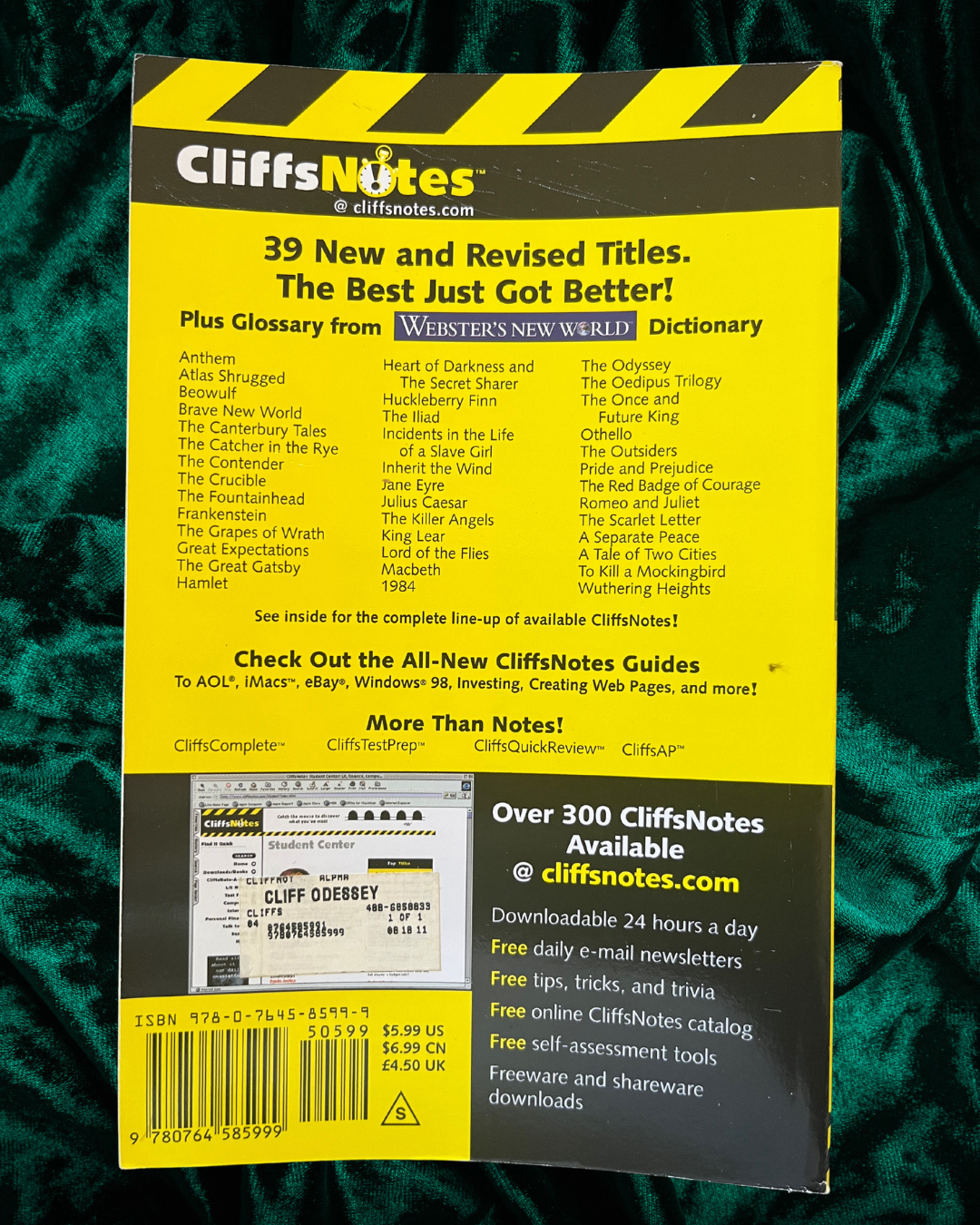 CliffNotes on Homer’s The Odyssey