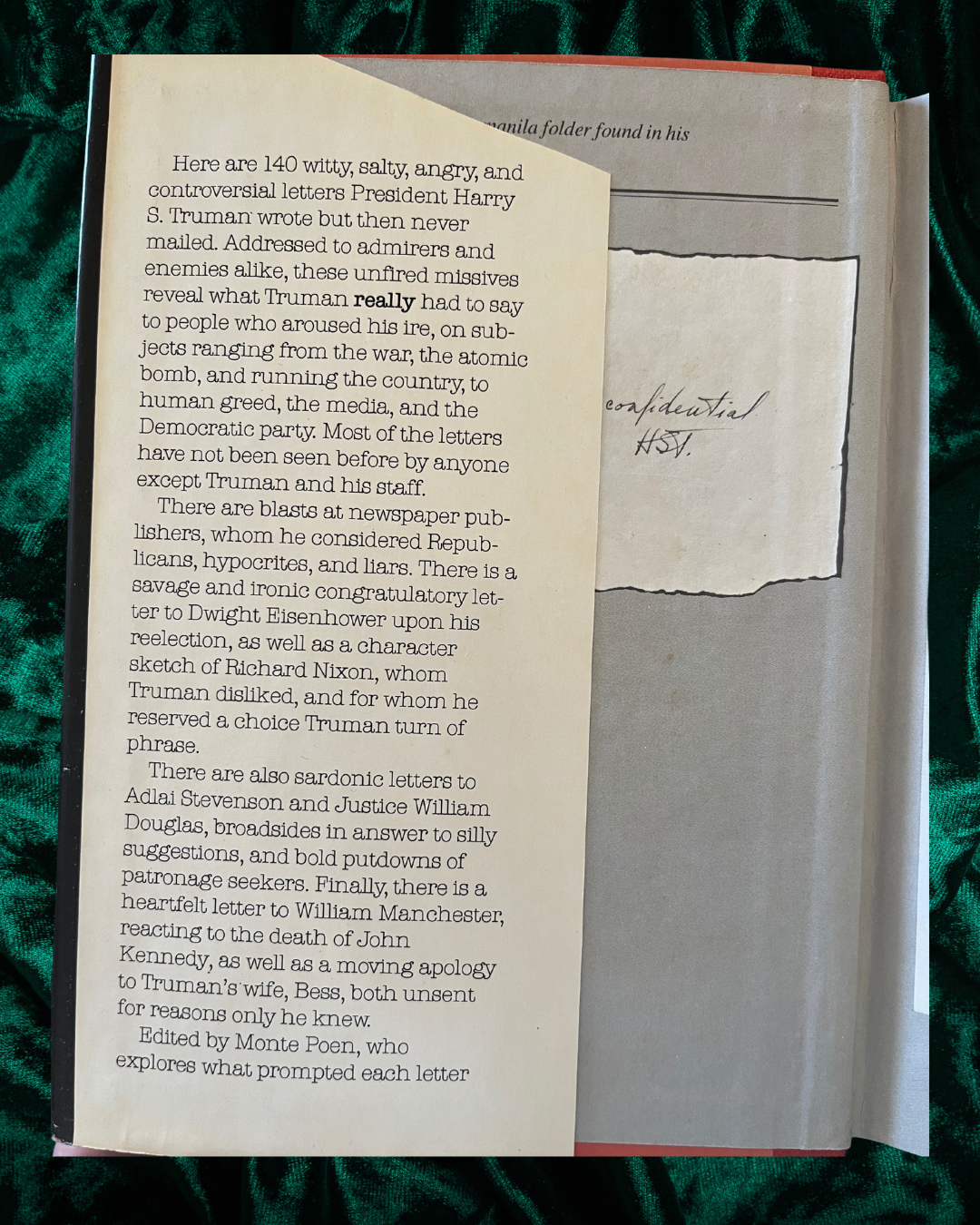 Strictly Personal and Confidential: The Letters Harry Truman Never Mailed Edited by Monte M. Poen
