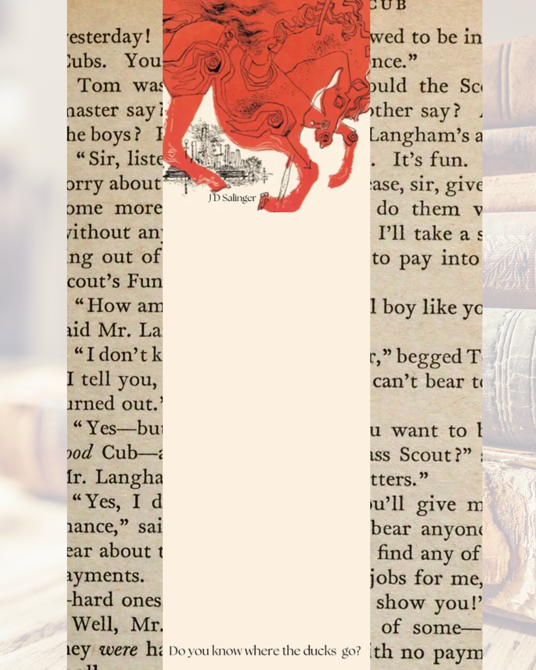 Cather in the Rye Book Mark