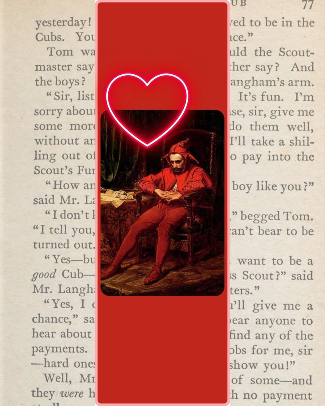 Stańczyk (Sad Jester) Bookmark