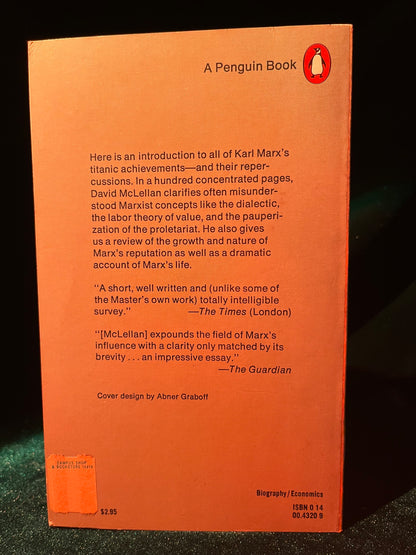 Karl Marx by David McLellan