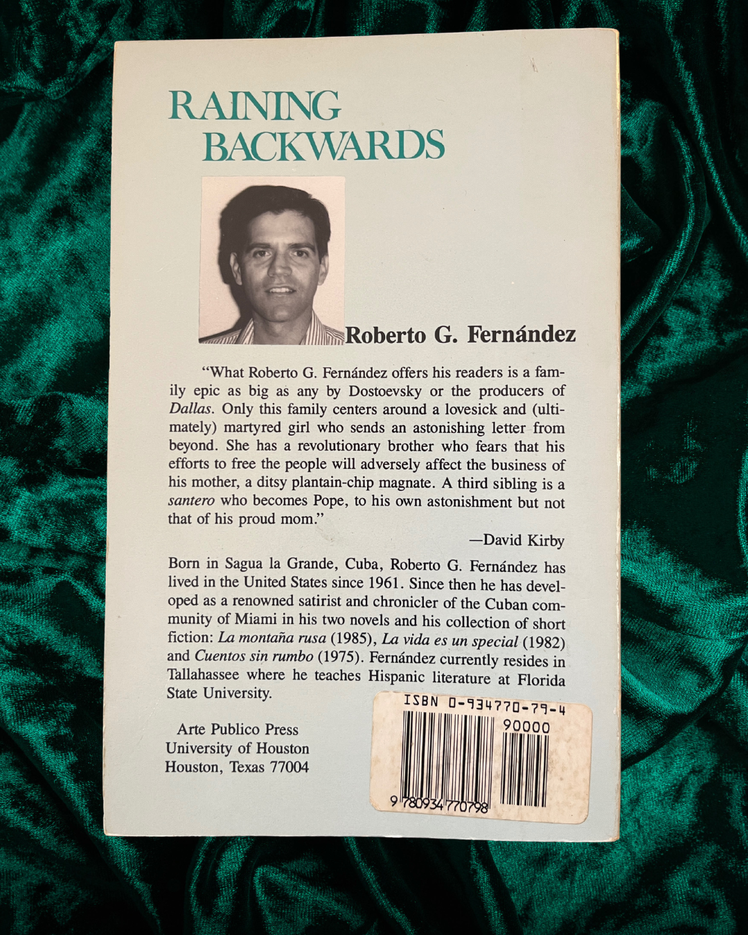 Raining Backwards by Roberto G. Fernandez
