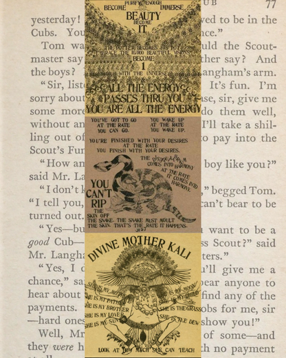 Ram Dass - Be Here Now Art Bookmark
